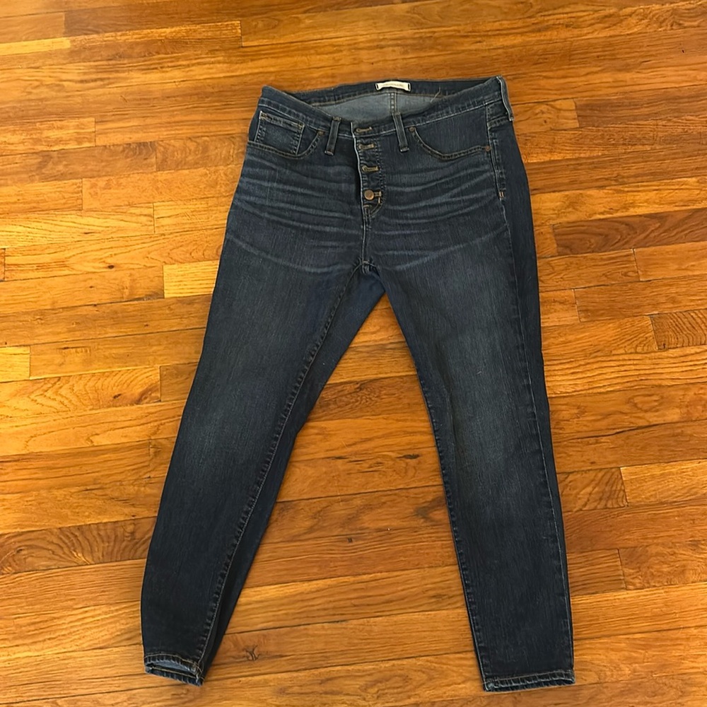 Madewell skinny jeans button fly